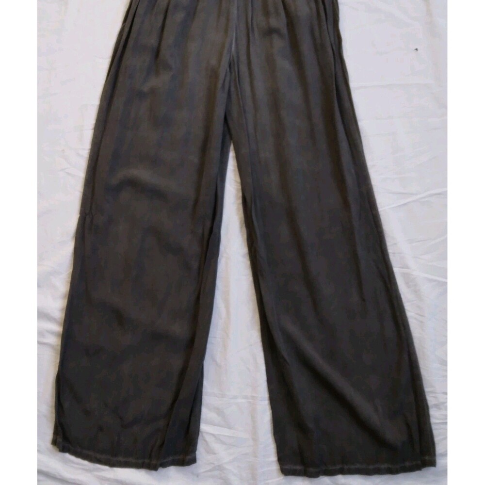 Soft Surroundings Camilla Jumpsuit Gray Wide Leg Boho Lagenlook Coastal Size S - Picture 13 of 16